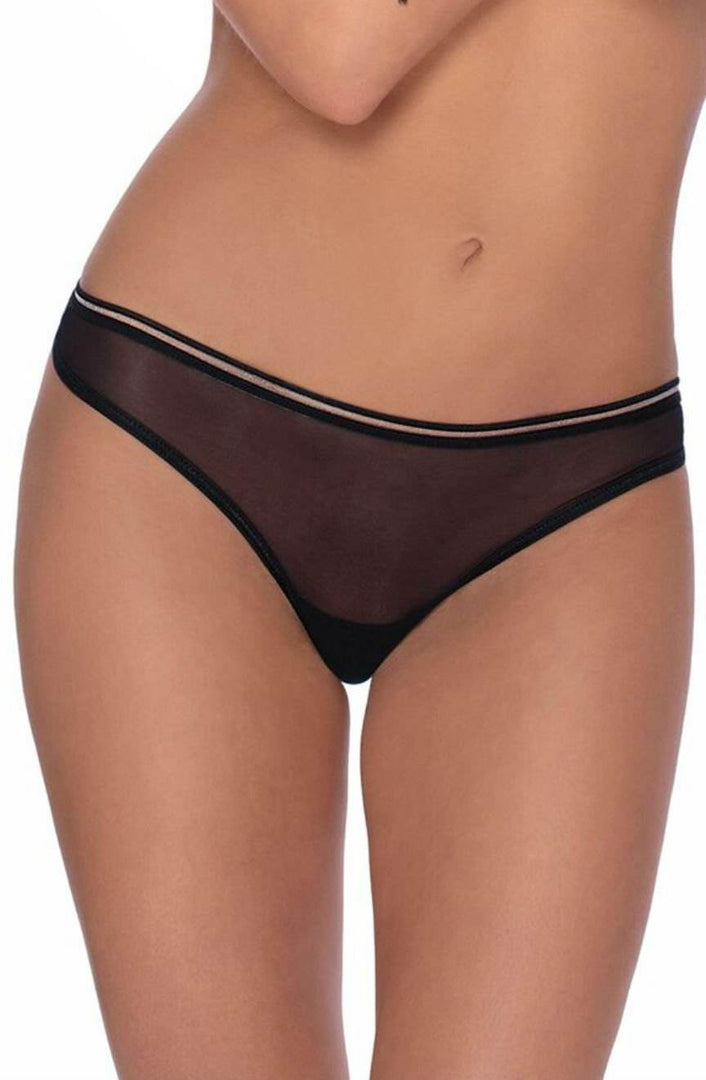 Roza Lica Thong Black - Fashion Queen -  1