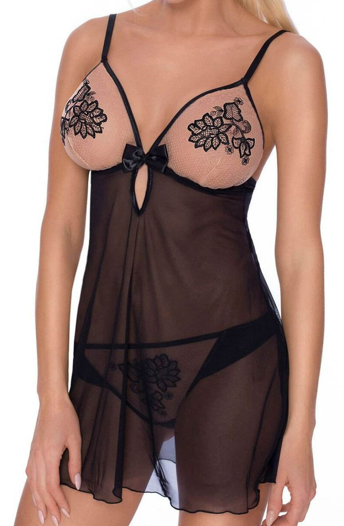 Roza Mehendi Chemise Black - Fashion Queen -  2