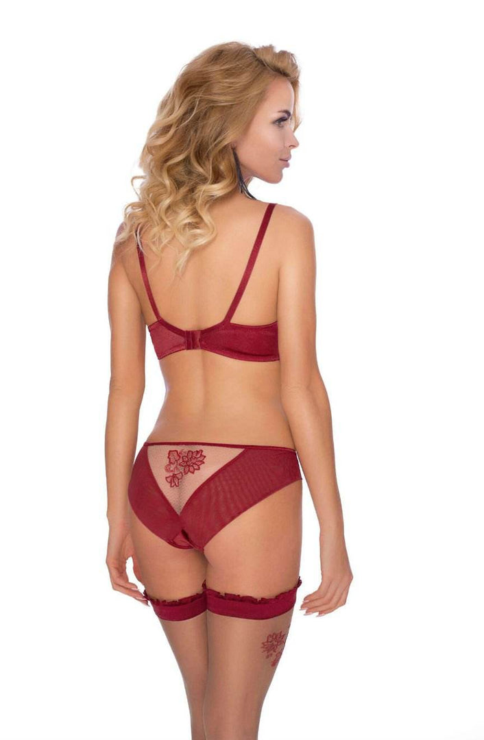 Roza Mehendi Soft Cup Bra Claret - Fashion Queen -  4