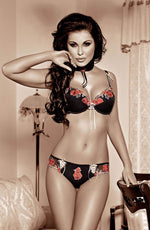 Load image into Gallery viewer, Roza Natali Black Thong - Fashion Queen -  2
