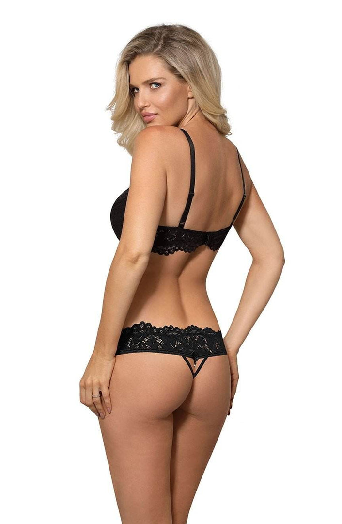 Roza Newia Black Thong - Fashion Queen -  3