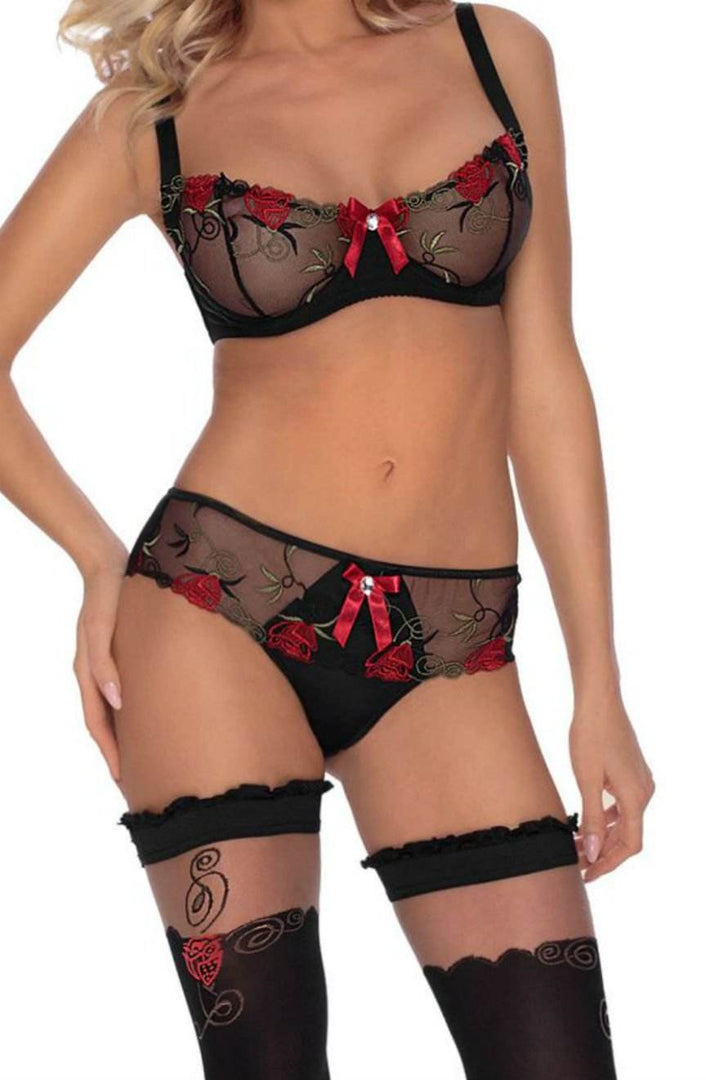 Roza Rufina Soft Cup Bra Black - Fashion Queen -  4