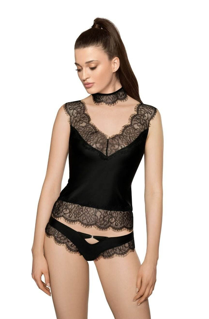 Roza Sija Black Shirt - Fashion Queen -  1
