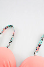 Load image into Gallery viewer, Sexy Pink Padded Gather Push-up Bikini Set - Fashion Queen -  10
