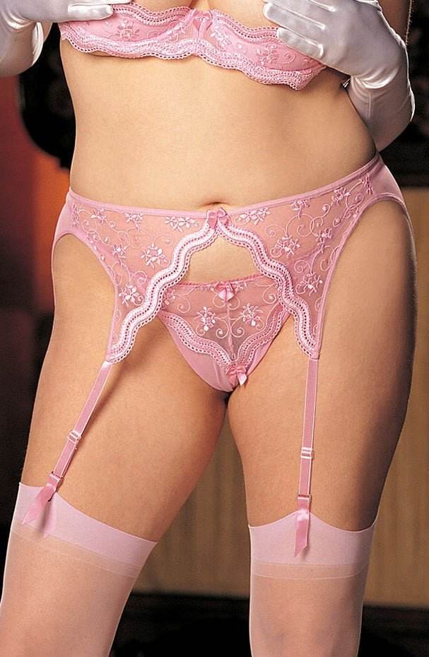 Shirley of Hollywood X622 Pink Garter Belt - Fashion Queen -  1