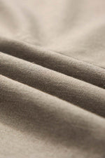 Load image into Gallery viewer, Simply Taupe Collared Half Buttons Folded Short Sleeve Oversize Top - Fashion Queen -  18
