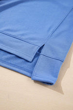 Load image into Gallery viewer, Sky Blue Casual Zipped Short Sleeve Hoodie and Shorts Set - Fashion Queen -  14
