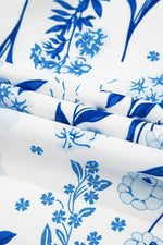 Load image into Gallery viewer, Sky Blue Floral Print Sweetheart Neck Plus Size Midi Dress - Fashion Queen -  17
