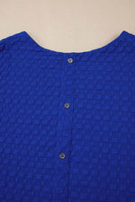 Load image into Gallery viewer, Sky Blue Jacquard Textured Buttoned Tee and Shorts Set - Fashion Queen -  11
