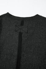 Load image into Gallery viewer, Smoke Green Acid Wash Waffle Knit Buttoned Neckline Long Sleeve Top - Fashion Queen -  22
