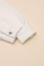 Load image into Gallery viewer, Solid Textured Flap Pocket Buttoned Shacket - Fashion Queen -  14
