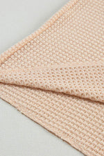 Load image into Gallery viewer, Strawberry Pink Textured Knit Split Neck Cuffed Short Sleeve Top - Fashion Queen -  27
