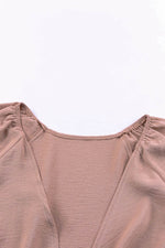 Load image into Gallery viewer, Tie Knot Puff Long Sleeve Romper - Fashion Queen -  6
