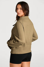 Load image into Gallery viewer, Valerian Quarter Zip Stand Neck Kangaroo Pocket Sweatshirt - Fashion Queen -  11
