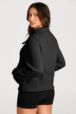 Load image into Gallery viewer, Valerian Quarter Zip Stand Neck Kangaroo Pocket Sweatshirt - Fashion Queen -  14
