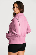 Load image into Gallery viewer, Valerian Quarter Zip Stand Neck Kangaroo Pocket Sweatshirt - Fashion Queen -  2
