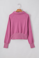 Load image into Gallery viewer, Valerian Quarter Zip Stand Neck Kangaroo Pocket Sweatshirt - Fashion Queen -  27
