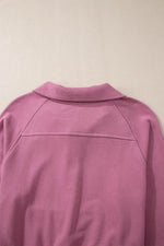 Load image into Gallery viewer, Valerian Quarter Zip Stand Neck Kangaroo Pocket Sweatshirt - Fashion Queen -  28
