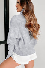 Load image into Gallery viewer, Valerian Quarter Zip Stand Neck Kangaroo Pocket Sweatshirt - Fashion Queen -  5
