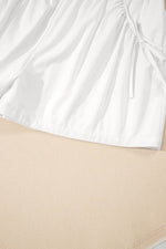 Load image into Gallery viewer, White Bow Decor Pockets Plus Size Shorts - Fashion Queen -  11
