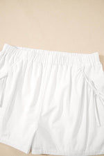 Load image into Gallery viewer, White Bow Decor Pockets Plus Size Shorts - Fashion Queen -  13
