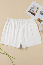 Load image into Gallery viewer, White Bow Decor Pockets Plus Size Shorts - Fashion Queen -  9
