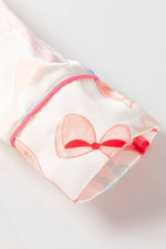Load image into Gallery viewer, White Bow Knot Print Lapel Collar Wide Leg Satin Pajama Set - Fashion Queen -  9
