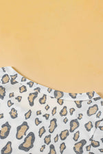 Load image into Gallery viewer, White Butterfly Sleeve Leopard Print Top - Fashion Queen -  9
