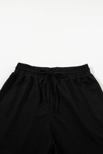 Load image into Gallery viewer, White Casual Textured Tee and Drawstring Shorts Set - Fashion Queen -  30
