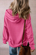 Load image into Gallery viewer, White Fleece Lined Kangaroo Pocket Drawstring Chunky Hoodie - Fashion Queen -  11
