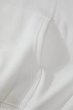 Load image into Gallery viewer, White Fleece Lined Kangaroo Pocket Drawstring Chunky Hoodie - Fashion Queen -  24
