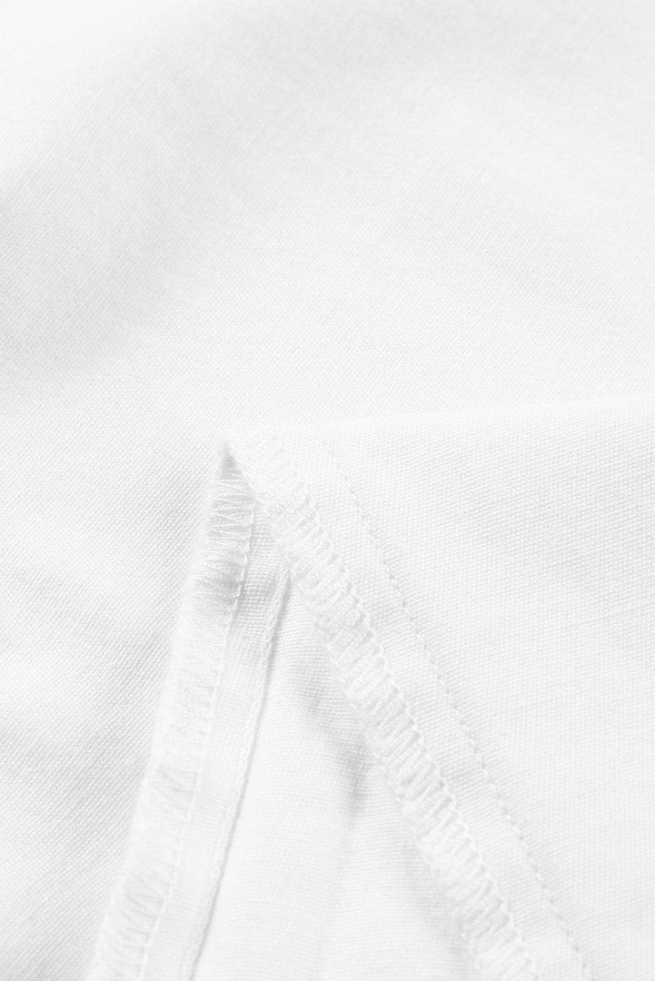 White High Waist Straight Leg Cargo Pants with Pockets - Fashion Queen -  12