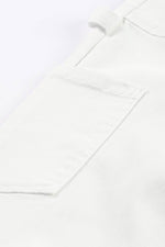 Load image into Gallery viewer, White High Waist Straight Leg Cargo Pants with Pockets - Fashion Queen -  8
