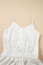 Load image into Gallery viewer, White Lace Spaghetti Strap V Neck Loose Fit Romper - Fashion Queen -  20
