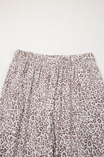 Load image into Gallery viewer, White Leopard Print Long Sleeve and Pants Pajamas Set - Fashion Queen -  12
