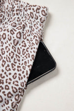Load image into Gallery viewer, White Leopard Print Long Sleeve and Pants Pajamas Set - Fashion Queen -  14
