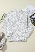 Load image into Gallery viewer, White Leopard Printed Flap Pocket Denim Jacket - Fashion Queen -  5
