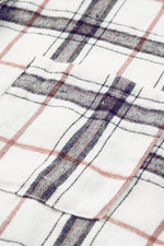 Load image into Gallery viewer, White Oversized Plaid Pattern Shacket with Slits - Fashion Queen -  14
