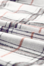 Load image into Gallery viewer, White Oversized Plaid Pattern Shacket with Slits - Fashion Queen -  16
