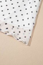 Load image into Gallery viewer, White Polka Dot Flutter Sleeve Square Neck Smocked Maxi Dress - Fashion Queen -  15
