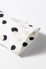 Load image into Gallery viewer, White Polka Dot Print Button Front V Neck Blouse - Fashion Queen -  12
