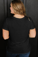 Load image into Gallery viewer, White Round Neck Rolled Sleeve Plus Size T-shirt - Fashion Queen -  24
