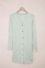 Load image into Gallery viewer, White Solid Color Open-Front Buttons Cardigan - Fashion Queen -  27
