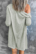 Load image into Gallery viewer, White Solid Color Open-Front Buttons Cardigan - Fashion Queen -  5
