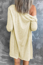 Load image into Gallery viewer, White Solid Color Open-Front Buttons Cardigan - Fashion Queen -  8
