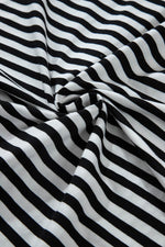 Load image into Gallery viewer, White Stripe Color Block Buttoned Crew Neck Oversized Sweatshirt - Fashion Queen -  10
