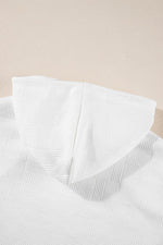 Load image into Gallery viewer, White Textured Cropped Hoodie and Shorts Set - Fashion Queen -  14

