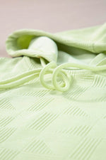 Load image into Gallery viewer, White Textured Cropped Hoodie and Shorts Set - Fashion Queen -  28
