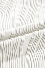 Load image into Gallery viewer, White Textured Wavy Round Neck Long Sleeve Top - Fashion Queen -  16
