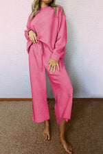 Load image into Gallery viewer, White Ultra Loose Textured 2pcs Slouchy Outfit - Fashion Queen -  13
